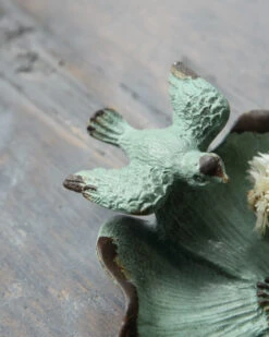 Bloemvorm Antiek Turkoois Schaaltje Met Vogeltje -Mode-Woondecoratiewinkel bloemvorm antiek turkoois schaaltje met vogeltje 6