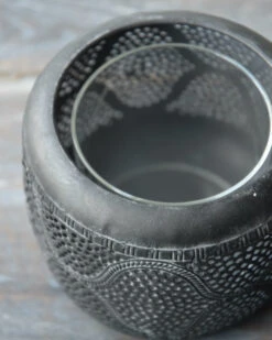 Bol Windlicht Met Golvend Rond Gaatjes Patroon, Groot -Mode-Woondecoratiewinkel bol windlicht met golvend rond gaatjes patroon groot 4