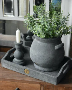 Bolle Kruik Pot Met Twee Oren En Brede Kraag, Majestic Brynxz -Mode-Woondecoratiewinkel bolle kruik pot met twee oren en brede kraag majestic brynxz 3