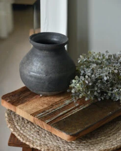 Bolle Oude Klei Pot Met Kraag -Mode-Woondecoratiewinkel bolle oude klei pot met kraag 5