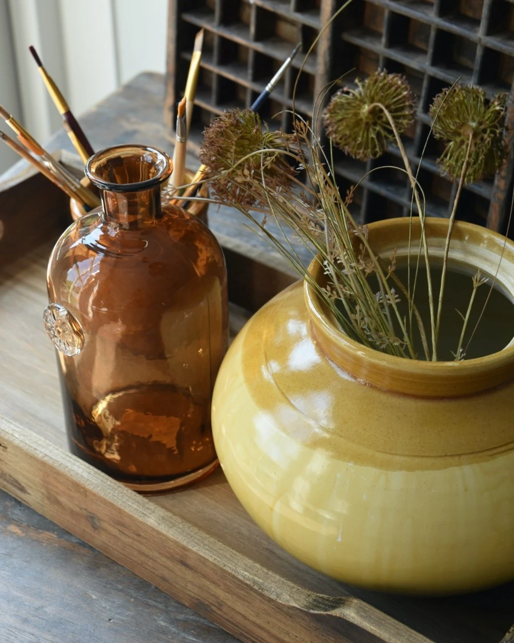 Bolle handgemaakte pot in oud oker bruine tinten, Unique IB Laursen Bolle Handgemaakte Pot In Oud Oker Bruine Tinten, Unique IB Laursen -Mode-Woondecoratiewinkel bolle pot in oud oker bruine tinten unique ib laursen 1 1