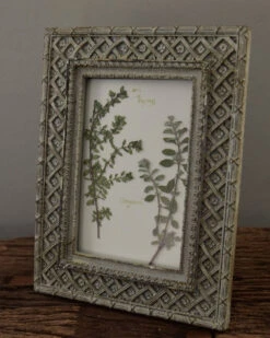 Brocante Lijstje Met Geperst Kruiden -Mode-Woondecoratiewinkel brocante lijstje met geperst kruiden 5