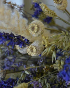 Droogbloem Pluk Boeket In Naturel Blauw Lila -Mode-Woondecoratiewinkel droogbloem pluk boeket in naturel blauw lila 4