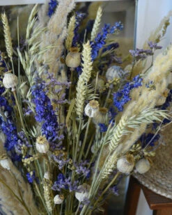 Droogbloem Pluk Boeket In Naturel Blauw Lila -Mode-Woondecoratiewinkel droogbloem pluk boeket in naturel blauw lila 5