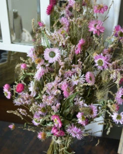 Droogbloem Toef In Fijn Roze Groen -Mode-Woondecoratiewinkel droogbloem toef in fijn roze groen 4