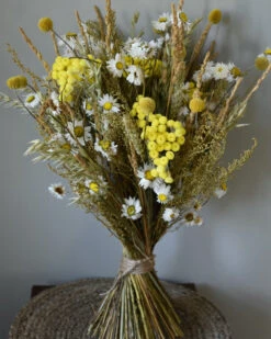 Droogbloemen Boeket In Naturel Geel En Wit -Mode-Woondecoratiewinkel droogbloemen boeket in naturel geel en wit 5