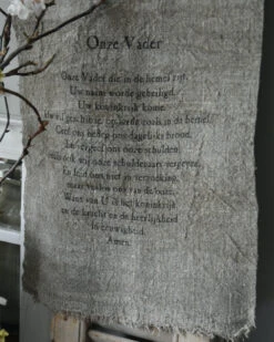 Gebed Shabby Doek Groot, Het Onze Vader Die In De Hemel Zijt 3 Gebed Shabby Doek Groot, Het Onze Vader Die In De Hemel Zijt -Mode-Woondecoratiewinkel gebed shabby doek groot het onze vader 1