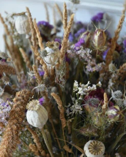 Gemengd Droogbloem Boeket In Naturel Lila Violet -Mode-Woondecoratiewinkel gemengd droogbloem boeket in naturel lila violet 5