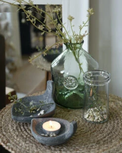 Glazen Apothekers Fles In Het Groen Met Embleem Klein, IB Laursen -Mode-Woondecoratiewinkel glazen apothekers fles in het groen met embleem groot ib laursen 5