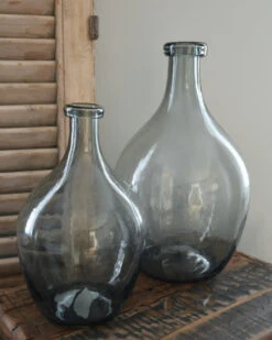 Glazen Ballon Vaas Met Grijze Gloed, IB Laursen -Mode-Woondecoratiewinkel glazen ballon vaas met grijze gloed groot ib laursen 6