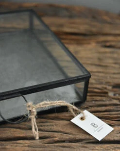 Glazen Kistje Met Zinken Bodem, IB Laursen 3 Glazen Kistje Met Zinken Bodem, IB Laursen -Mode-Woondecoratiewinkel glazen kistje met zinken bodem ib laursen 1