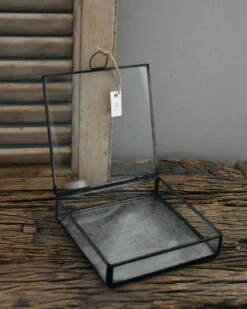 Glazen Kistje Met Zinken Bodem, IB Laursen 5 Glazen Kistje Met Zinken Bodem, IB Laursen -Mode-Woondecoratiewinkel glazen kistje met zinken bodem ib laursen 3