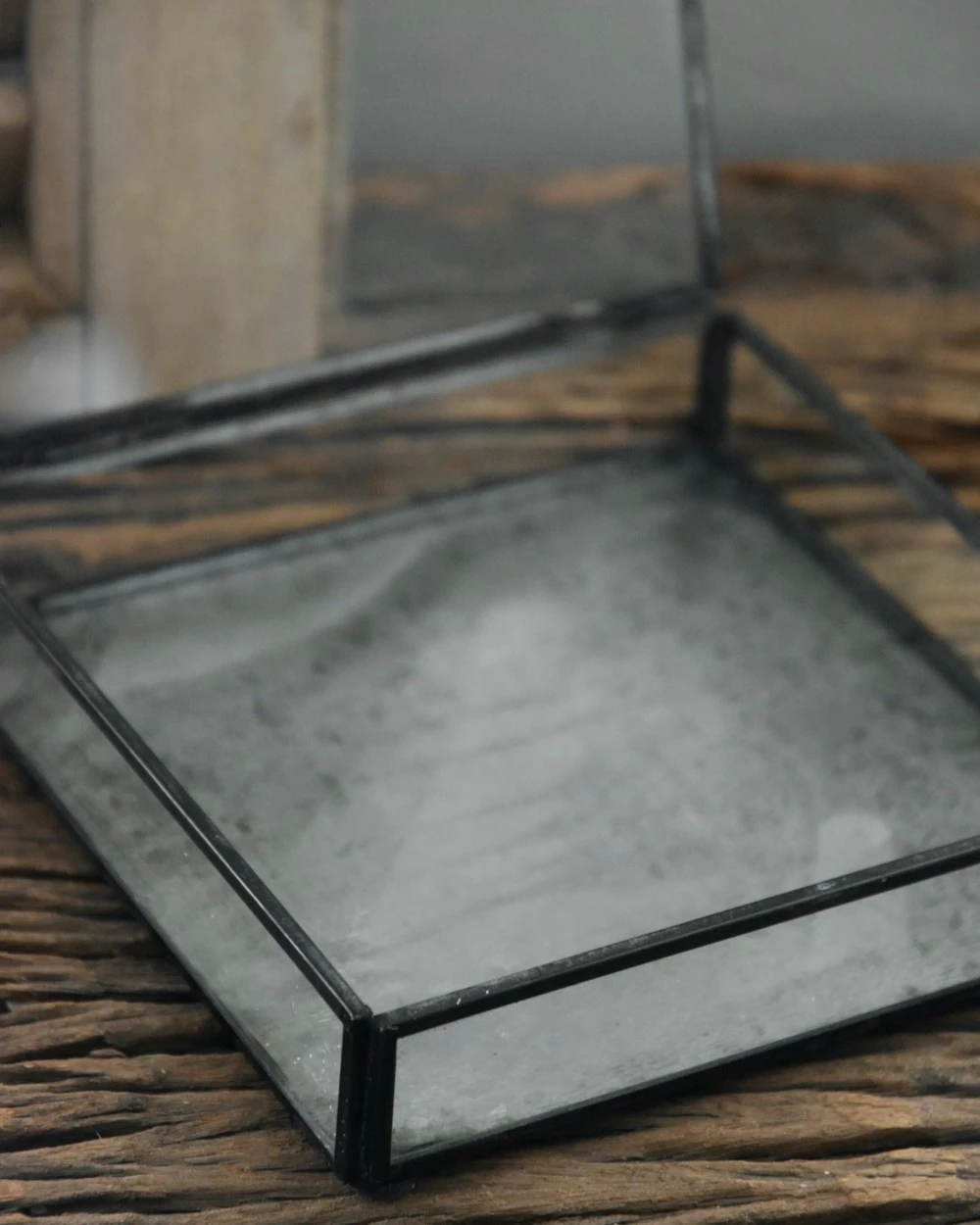 Glazen kistje met zinken bodem, IB Laursen Glazen Kistje Met Zinken Bodem, IB Laursen -Mode-Woondecoratiewinkel glazen kistje met zinken bodem ib laursen 4