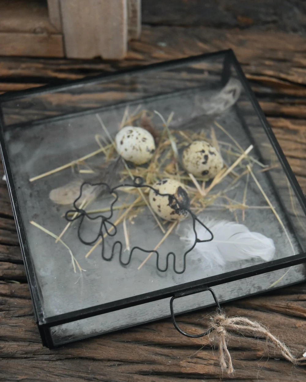 Glazen kistje met zinken bodem, IB Laursen Glazen Kistje Met Zinken Bodem, IB Laursen -Mode-Woondecoratiewinkel glazen kistje met zinken bodem ib laursen 6