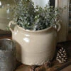 Gres Pot Met Patroon In Onderrand En Oren, IB Laursen -Mode-Woondecoratiewinkel gres pot met patroon in onderrand en oren ib laursen