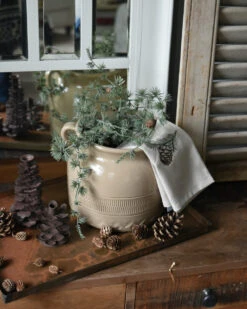 Gres Pot Met Patroon In Onderrand En Oren, IB Laursen -Mode-Woondecoratiewinkel gres pot met patroon in onderrand en oren ib laursen 2