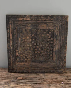 Grijs Houtsnijwerk Paneel Van Be-Uniq -Mode-Woondecoratiewinkel grijs houtsnijwerk paneel 1