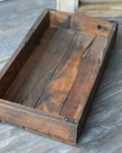 Houten Bak Met Metalen Beugeltjes, Unique IB Laursen -Mode-Woondecoratiewinkel houten bak met metalen beugeltjes unique ib laursen 2