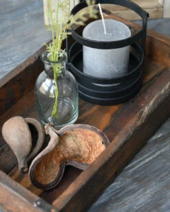 Houten Bak Met Metalen Beugeltjes, Unique IB Laursen -Mode-Woondecoratiewinkel houten bak met metalen beugeltjes unique ib laursen 6