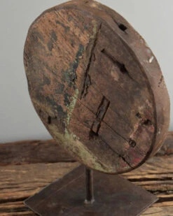 Houtsnijwerk Decoratie Cirkel Bloem Op Statief -Mode-Woondecoratiewinkel houtsnijwerk decoratie cirkel bloem op statief 2