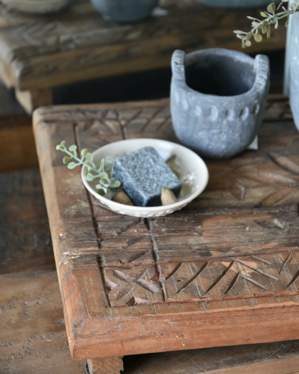 Houtsnijwerk decoratie plateau, IB Laursen Houtsnijwerk Decoratie Plateau, IB Laursen -Mode-Woondecoratiewinkel houtsnijwerk decoratie plateau ib laursen 7