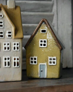 Keramiek Theelicht Huisje Nyhavn, IB Laursen -Mode-Woondecoratiewinkel keramiek theelicht huisje nyhavn ib laursen 2