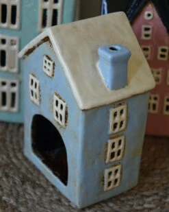 Licht Blauw Pakhuis Nyhavn, Theelicht Huisje IB Laursen -Mode-Woondecoratiewinkel licht blauw pakhuis nyhavn theelicht huisje ib laursen 3