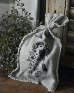 Linnen Geurzakje Met Vogel Op Bloesem Tak, Shabby 6 Linnen Geurzakje Met Vogel Op Bloesem Tak, Shabby -Mode-Woondecoratiewinkel linnen geurzakje met vogel op bloesem tak shabby 4