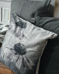Linnenlook Rechthoekige Kussenhoes 'Thunder Grey', IB Laursen -Mode-Woondecoratiewinkel linnenlook rechthoekige kussenhoes thunder grey ib laursen 3