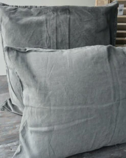 Linnenlook Rechthoekige Kussenhoes 'Thunder Grey', IB Laursen -Mode-Woondecoratiewinkel linnenlook rechthoekige kussenhoes thunder grey ib laursen 6