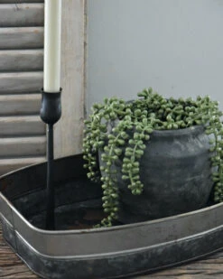 Metalen Bak In Twee Tinten Gelaagd, Groot -Mode-Woondecoratiewinkel metalen bak in twee tinten gelaagd groot 5