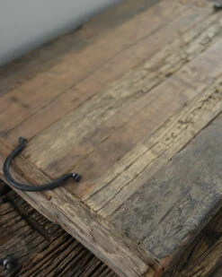 Oud Houten Railway Plateau Met Hengsels -Mode-Woondecoratiewinkel oud houten plateau met hengsels 4