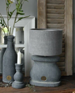 Ovale Lampenvoet Van Aardewerk In Majestic Grijs, Brynxz -Mode-Woondecoratiewinkel ovale lampenvoet van aardewerk in majestic grijs brynxz 2