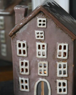 Pastel Lila Theelicht Huis Met Open Ramen Nyhavn, IB Laursen -Mode-Woondecoratiewinkel pastel lila theelicht huis met open ramen nyhavn ib laursen 1 7