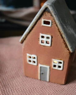 Pastel Perzik Kleurig Theelicht Huisje Nyhavn, IB Laursen -Mode-Woondecoratiewinkel pastel perzik kleurig theelicht huisje nyhavn ib laursen 7