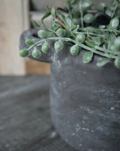 Planter Pot Met Oren Vintage Grijs Groot, Brynxz -Mode-Woondecoratiewinkel planter pot met oren vintage grijs groot brynxz 3