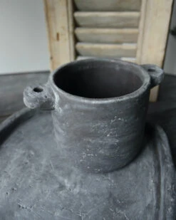 Planter Pot Met Oren Vintage Grijs Groot, Brynxz -Mode-Woondecoratiewinkel planter pot met oren vintage grijs groot brynxz 6