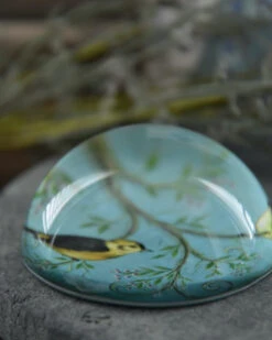 Presse Papier Met Vogels Op Tak In Pastel Blauw -Mode-Woondecoratiewinkel presse papier met vogels op tak in pastel blauw 6