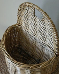Rieten Wand Mand Half Rond, IB Laursen -Mode-Woondecoratiewinkel rieten wand mand half rond ib laursen 3