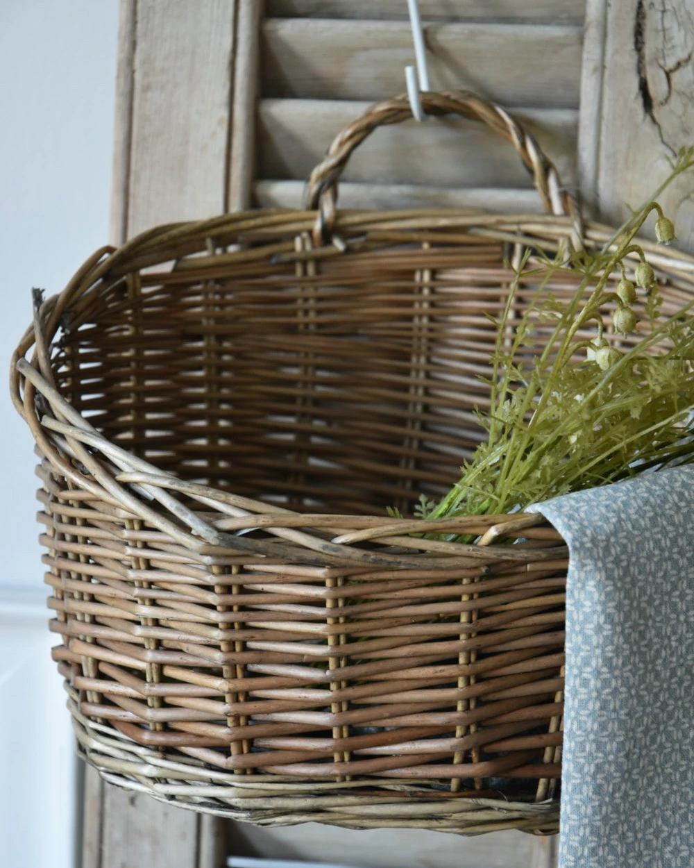 Rieten 'wand' mand ovaal met asymmetrische opening, IB Laursen Rieten 'wand' Mand Ovaal Met Asymmetrische Opening, IB Laursen -Mode-Woondecoratiewinkel rieten wand mand ovaal met asymmetrische opening ib laursen 3