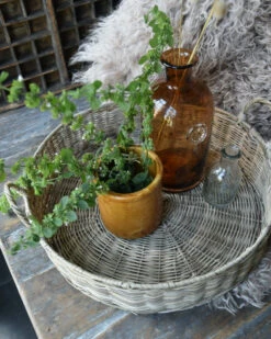 Rond Grijzig Rotan Dienblad Met Hengsels, IB Laursen 4 Rond Grijzig Rotan Dienblad Met Hengsels, IB Laursen -Mode-Woondecoratiewinkel rond grijzig rotan dienblad met hengsels ib laursen 1 2