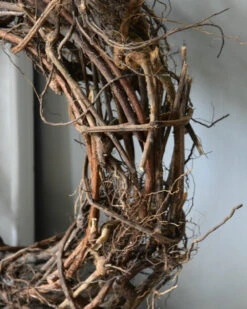 Takken Met Wortels Gevlochten Open Krans Naturel -Mode-Woondecoratiewinkel takken met wortels gevlochten open krans naturel 2