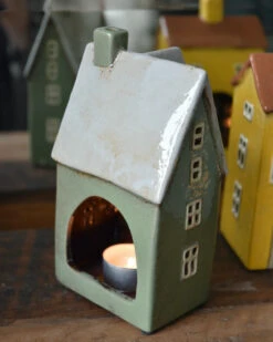 Theelicht Huisje Nyhavn Pastel Groen, IB Laursen -Mode-Woondecoratiewinkel theelicht huisje nyhavn pastel groen ib laursen 3