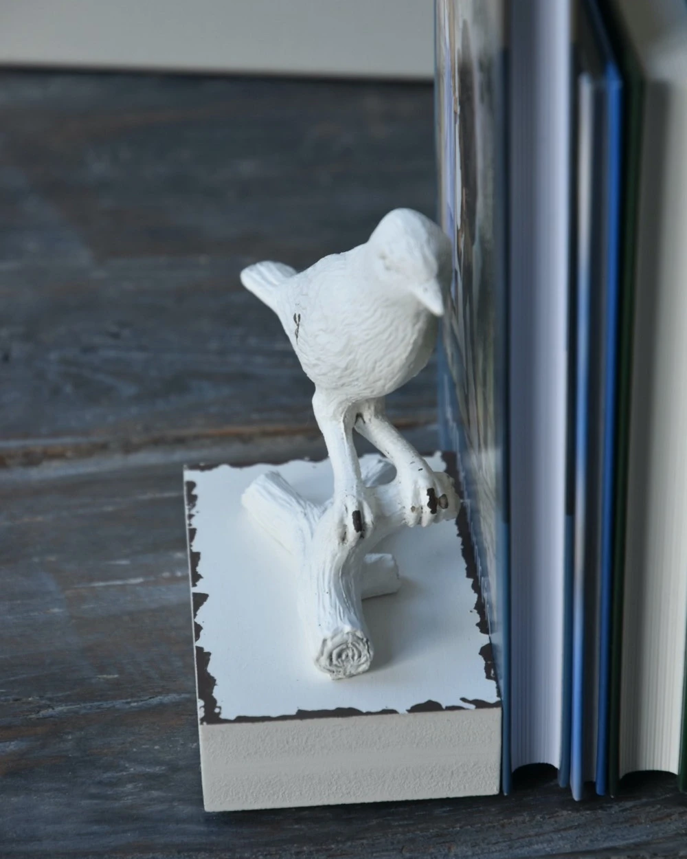 Vogel boekensteun antiek wit, set van twee Vogel Boekensteun Antiek Wit, Set Van Twee -Mode-Woondecoratiewinkel vogel boekensteun antiek wit set van twee 2