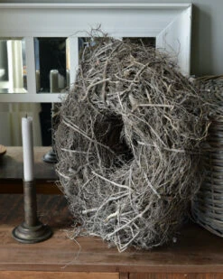 White Wash Krans Van Takken En Wortels -Mode-Woondecoratiewinkel white wash krans van takken en wortels 2