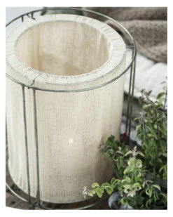 Windlicht Met Doek Naturel Middel, IB Laursen -Mode-Woondecoratiewinkel windlicht met doek naturel middel ib laursen 3