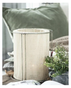 Windlicht Met Doek Naturel Middel, IB Laursen -Mode-Woondecoratiewinkel windlicht met doek naturel middel ib laursen 5