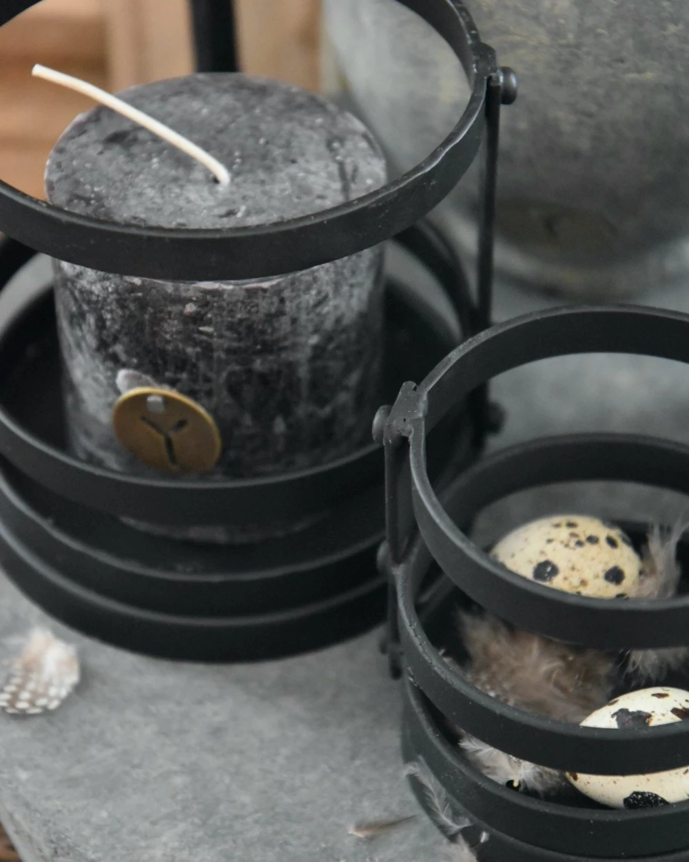 Zwart metalen houder Atmosphere groot, Brynxz Zwart Metalen Houder Atmosphere Groot, Brynxz -Mode-Woondecoratiewinkel zwart metalen houder atmosphere groot brynxz 7