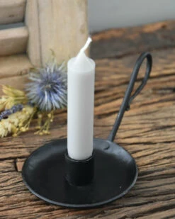 Zwarte Metalen Kandelaar Met Oor, IB Laursen